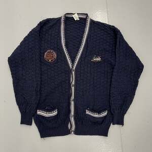 Vintage 90s University of Virginia Navy Diadora Cardigan